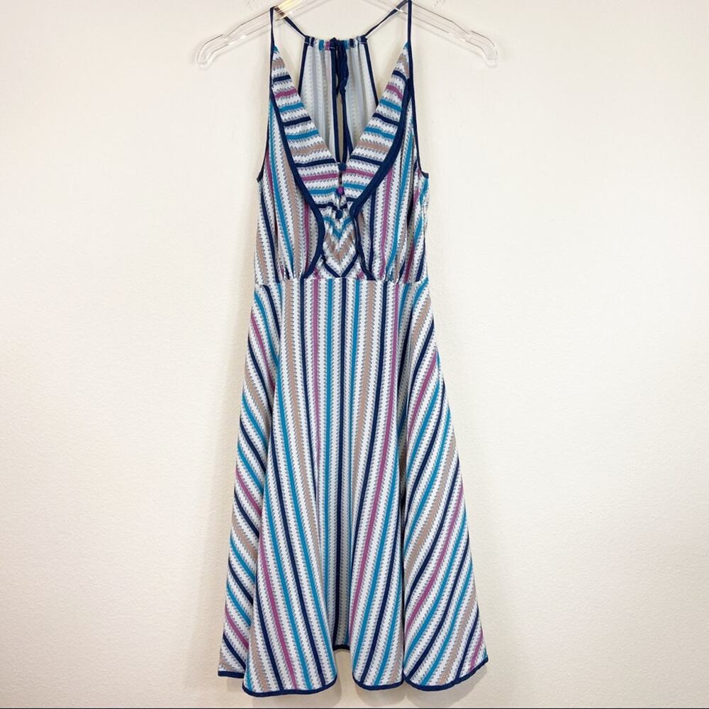 Anthro | Girls From Savoy Gull Wing Striped Dress